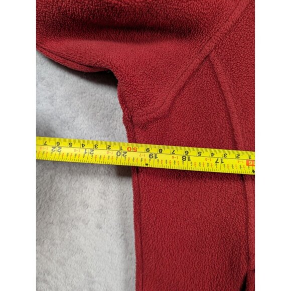 Columbia Vintage Fleece Jacket Womens Size Medium Red Full Zip Outdoor Hiking - Picture 7 of 10